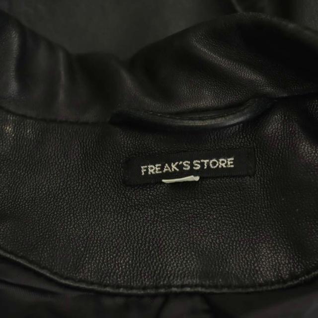 【中古】フリークスストア FREAKS STORE ライダースジャケット ラムレザー ダブル S ブラック /DO ■GY99 メンズ_4