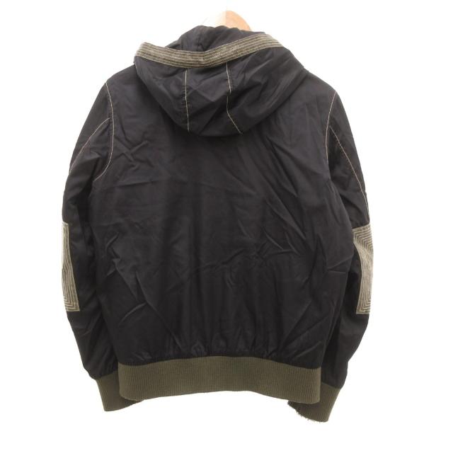 【中古】ディーゼル DIESEL マウンテンパーカー ジャケット ナイロン S 黒 ブラック カーキ /JS ■GY38 メンズ_1