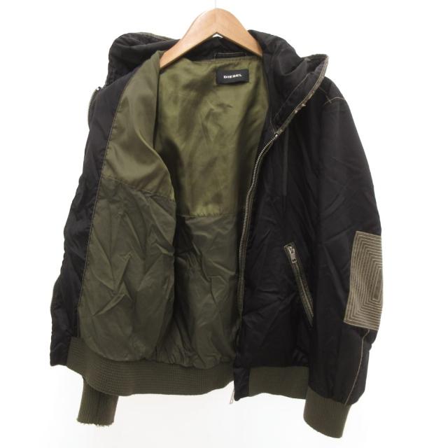 【中古】ディーゼル DIESEL マウンテンパーカー ジャケット ナイロン S 黒 ブラック カーキ /JS ■GY38 メンズ_2