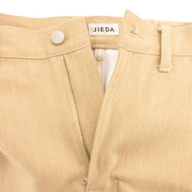 【中古】ジエダ Jieda DOUBLE KNEE PANTS ショーツ ハーフパンツ ダブルニー ワーク アイボリー リベット装飾 /JS_3