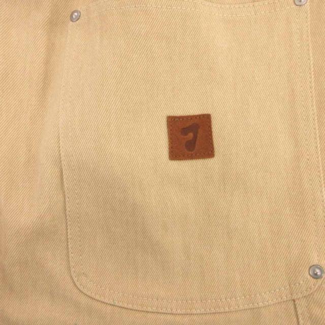 【中古】ジエダ Jieda DOUBLE KNEE PANTS ショーツ ハーフパンツ ダブルニー ワーク アイボリー リベット装飾 /JS_4