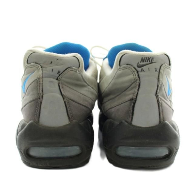 【中古】NIKE Air Max 95 Crystal Blue スニーカー レザー メッシュ ローカット US9 27?p グレー 青 AT8696-100_4