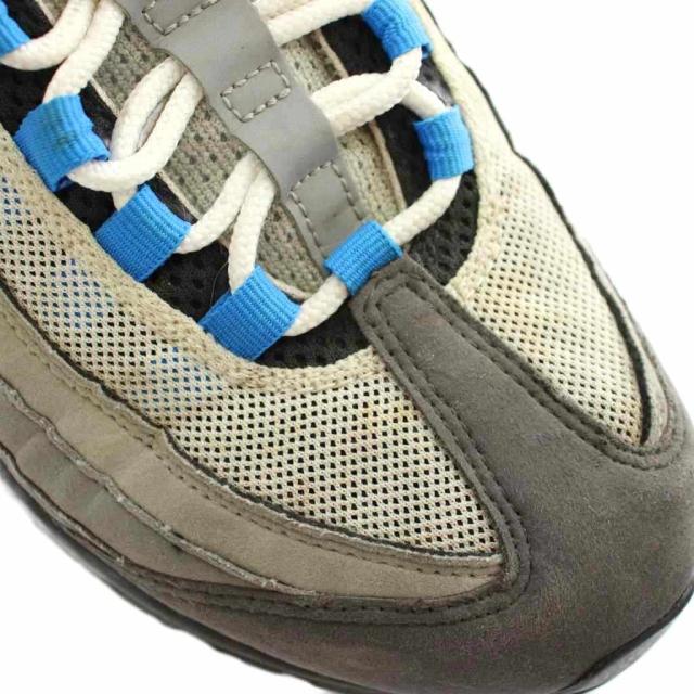 【中古】NIKE Air Max 95 Crystal Blue スニーカー レザー メッシュ ローカット US9 27?p グレー 青 AT8696-100_8
