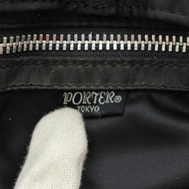 【中古】ポーター PORTER 吉田カバン タンカー TANKER リュックサック バックパック デイパック ナイロン ロゴ 黒_3
