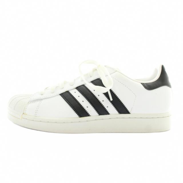 【中古】未使用品 adidas originals SUPER STAR スニーカー ローカット 金ベロ US7 25?p 白 034678