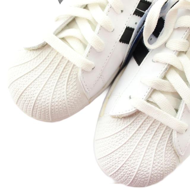 【中古】未使用品 adidas originals SUPER STAR スニーカー ローカット 金ベロ US7 25?p 白 034678