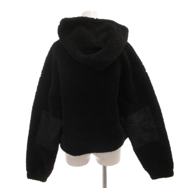 【中古】エックスガール x-girl 25AW BOA HOODIE PANTS セットアップ パーカー イージーパンツ ボア M 黒_2