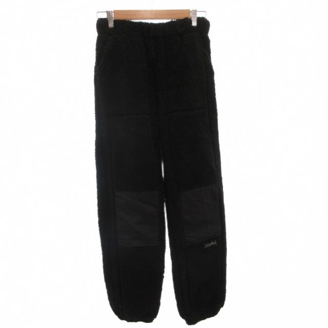 【中古】エックスガール x-girl 25AW BOA HOODIE PANTS セットアップ パーカー イージーパンツ ボア M 黒_4