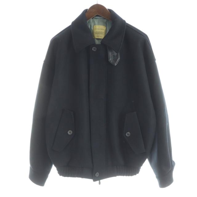 【中古】未使用品 ユナイテッドトウキョウ ×YOKE EX ヨーク 25AW Super180s ブルゾン ジャケット ウール 1 S 黒