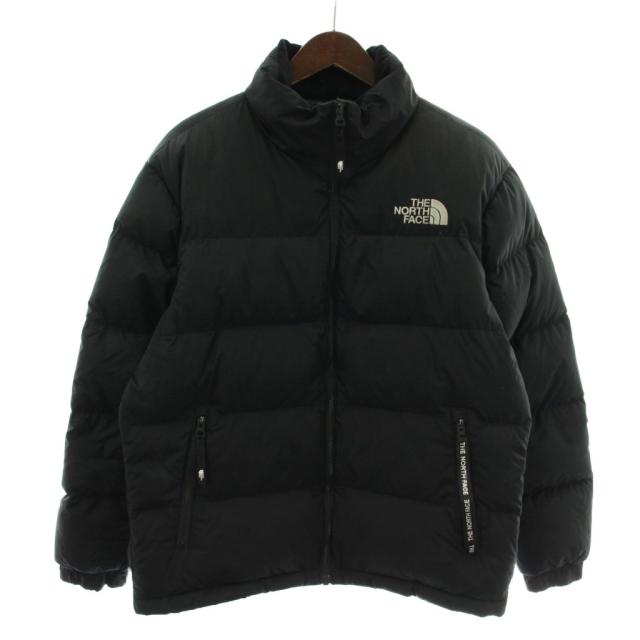 【中古】THE NORTH FACE WHITE LABEL EGLON EX DOWN JACKET ダウンジャケット アウター ロゴ 刺繍 S/90 黒 NJ1DN61J