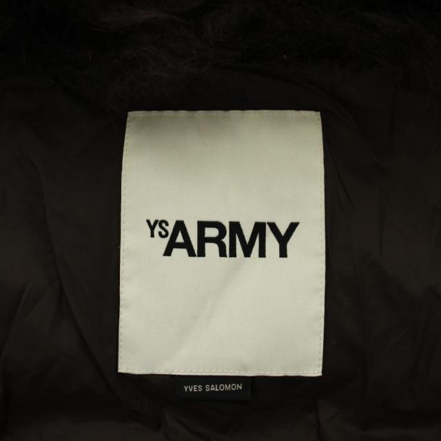 【中古】YVES SALOMON 24AW ARMY Aライン ダウンジャケット アウター ナイロン ファー オーバーサイズ 36 茶色_6