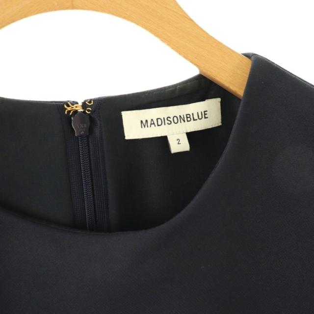 【中古】マディソンブルー MADISONBLUE ワンピース ノースリーブ 2 ネイビー /ES ■GY19 レディース_3