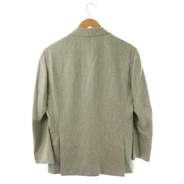 【中古】ポールスチュアート PAUL STUART テーラードジャケット ラムウール シルク カシミヤ混 48 グレー_1