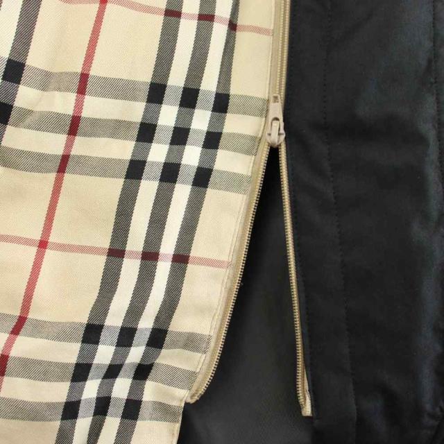 【中古】バーバリー ロンドン BURBERRY LONDON コート M 黒 ブラック フード ライナー付き ノバチェック 長袖_5