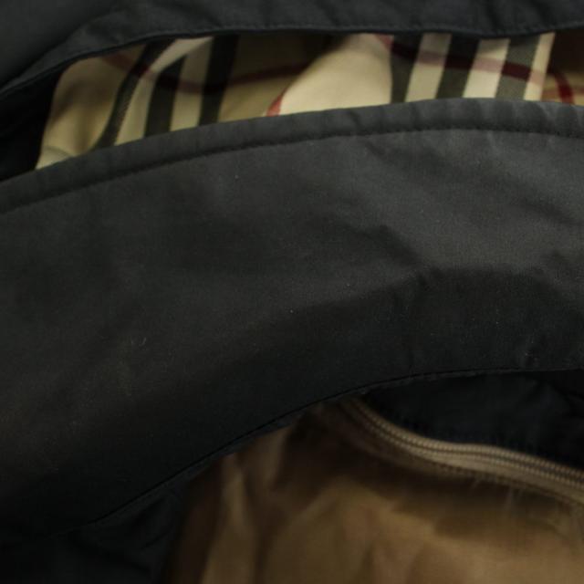 【中古】バーバリー ロンドン BURBERRY LONDON コート M 黒 ブラック フード ライナー付き ノバチェック 長袖_6