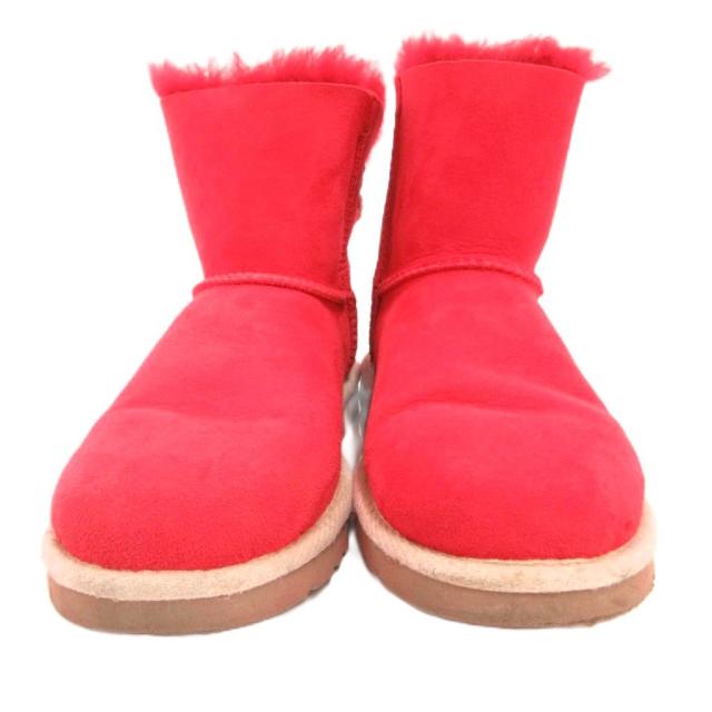 【中古】アグ オーストラリア UGG australia 1006493 W SELENE ムートンブーツ ボア スエードレザー US6 23cm 赤_1