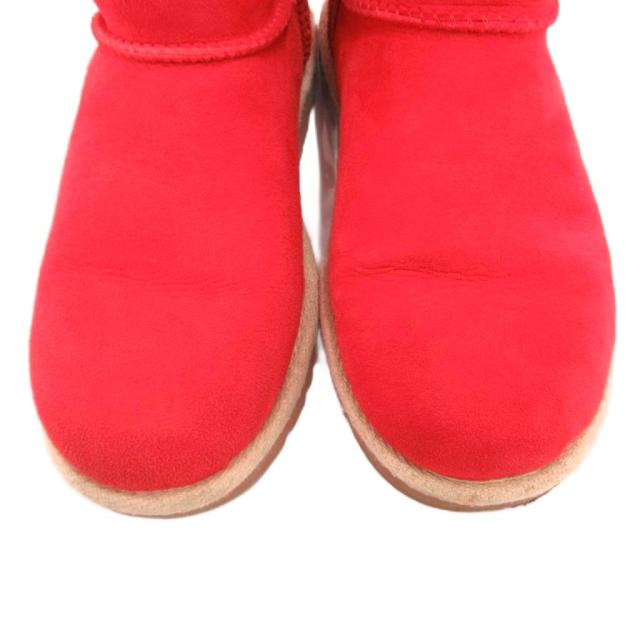 【中古】アグ オーストラリア UGG australia 1006493 W SELENE ムートンブーツ ボア スエードレザー US6 23cm 赤_6
