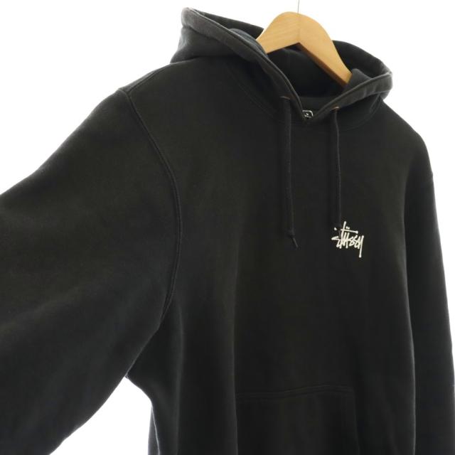 【中古】ステューシー STUSSY BASIC STUSSY HOOD パーカー スウェット プルオーバー 長袖 M ブラック Z4000SAS19_2