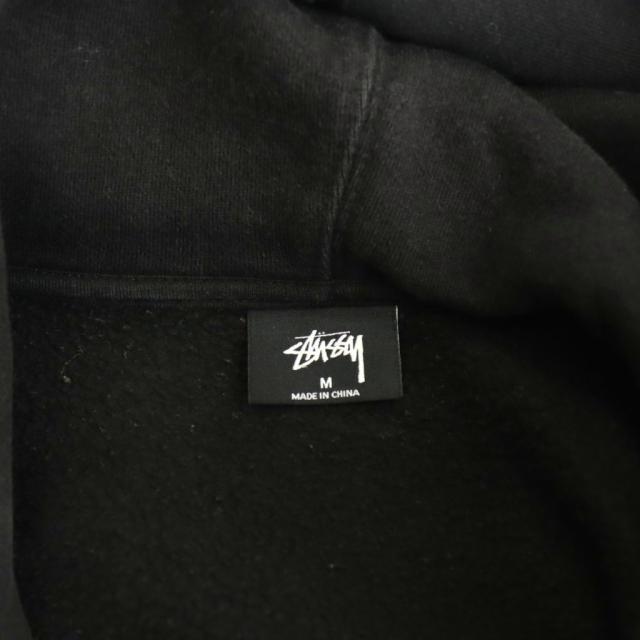 【中古】ステューシー STUSSY BASIC STUSSY HOOD パーカー スウェット プルオーバー 長袖 M ブラック Z4000SAS19_4