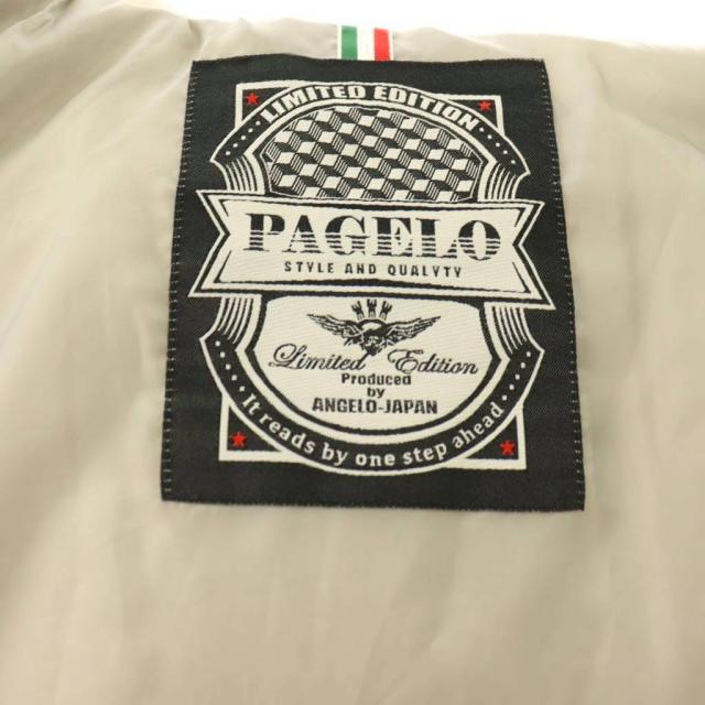 【中古】パジェロ PAGELO ダウンジャケット アウター ジップアップ 柄 L ホワイト グレー /DO ■GY01 メンズ_4