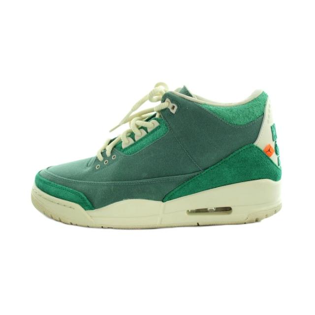 【中古】ナイキ NIKE FZ7974-300 Chanel Abney Air Jordan 3 Retro OG SP スニーカー シューズ 靴 ロゴ 28.5cm 緑