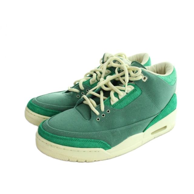 【中古】ナイキ NIKE FZ7974-300 Chanel Abney Air Jordan 3 Retro OG SP スニーカー シューズ 靴 ロゴ 28.5cm 緑_1