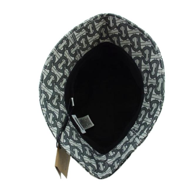 【中古】未使用品 バーバリー BURBERRY バケットハット 帽子 B柄 ロゴ S グレー ■GY19 /MQ メンズ_5