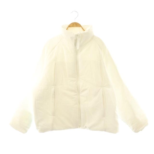 【中古】未使用品 マジックスティック LEVEL8 PUFFER JACKET WHT 中綿ジャケット ブルゾン ジップアップ L 白