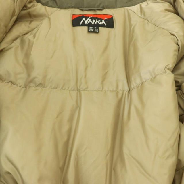 【中古】ナンガ NANGA × BEAVER HAPPY DOWN JACKET ダウンジャケット ジップアップ S カーキ /HK ■GY12 メンズ_2