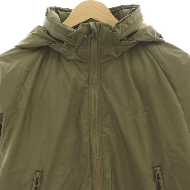 【中古】ナンガ NANGA × BEAVER HAPPY DOWN JACKET ダウンジャケット ジップアップ S カーキ /HK ■GY12 メンズ_3