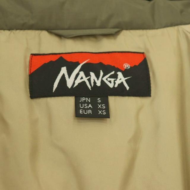 【中古】ナンガ NANGA × BEAVER HAPPY DOWN JACKET ダウンジャケット ジップアップ S カーキ /HK ■GY12 メンズ_6