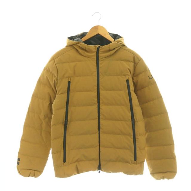 【中古】ウーバー UBR TECHNOLOGY+TAILORING OSLO NORWAY ダウンジャケット ジップアップ M ベージュ /HK ■GY12