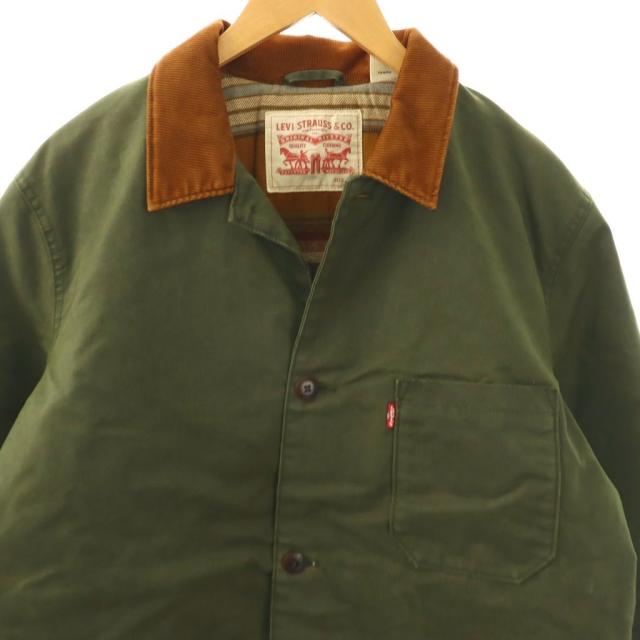 【中古】リーバイス Engineers Coat エンジニアコート ステンカラー L カーキ ブラウン 19288-0001 /DO ■GY12_3