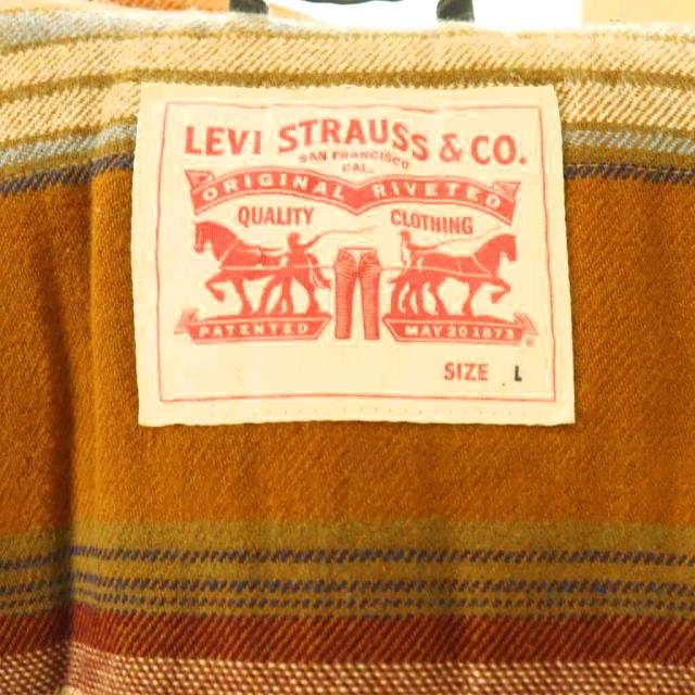 【中古】リーバイス Engineers Coat エンジニアコート ステンカラー L カーキ ブラウン 19288-0001 /DO ■GY12_4