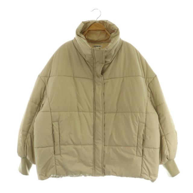 【中古】ドゥーズィエムクラス エブリデイアイライク 中綿ジャケット ジップアップ オーバーサイズ ベージュ