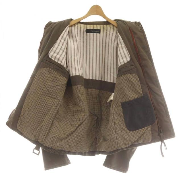【中古】ディースクエアード DSQUARED2 ミリタリージャケット 50 ジップアップ ダブルファスナー 茶 ブラウン /AU_2