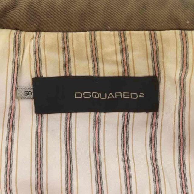 【中古】ディースクエアード DSQUARED2 ミリタリージャケット 50 ジップアップ ダブルファスナー 茶 ブラウン /AU_3