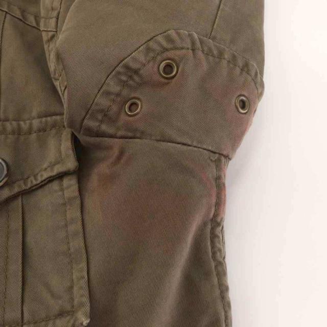 【中古】ディースクエアード DSQUARED2 ミリタリージャケット 50 ジップアップ ダブルファスナー 茶 ブラウン /AU_4