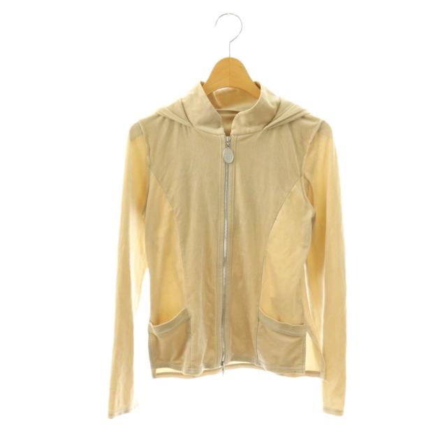 【中古】ナチュラルバイフォクシー NATURAL by FOXEY 31128 ベロアパーカー ジップアップ 長袖 38 ベージュ /HK
