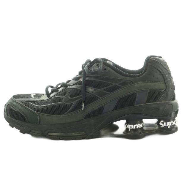 【中古】ナイキ × Supreme Shox Ride 2 "Black/Black-White" スニーカー シューズ US9.5 27.5cm DN1615-001 メンズ