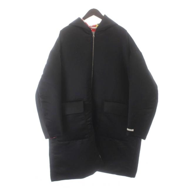【中古】未使用品 TSTS ティーエスティーエス DUALITY PADDED COAT 中綿コート フード タグ付き L 黒 /MW