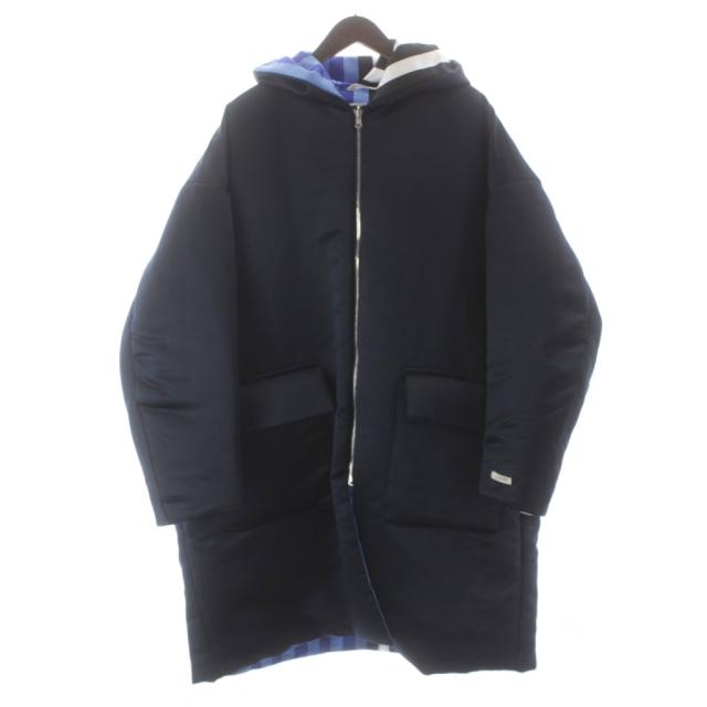 【中古】未使用品 TSTS ティーエスティーエス DUALITY PADDED COAT 中綿コート フード タグ付き M 紺 ネイビー 青