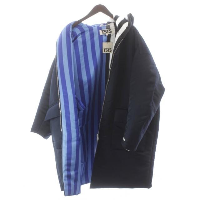 【中古】未使用品 TSTS ティーエスティーエス DUALITY PADDED COAT 中綿コート フード タグ付き M 紺 ネイビー 青_3
