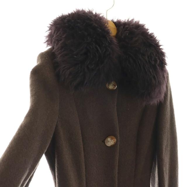 【中古】ヴィヴィアンウエストウッドレッドレーベル Vivienne Westwood RED LABEL コート ウール ラムファー_2