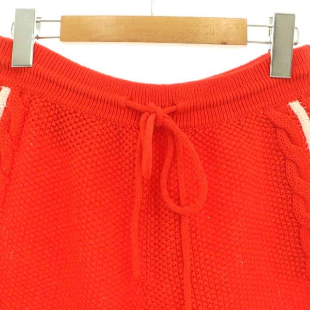 【中古】グッチ × アディダス ニット ショート パンツ ハーフパンツ トレフォイロゴ L オレンジ 693835_2