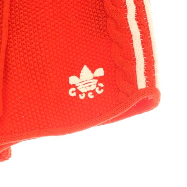 【中古】グッチ × アディダス ニット ショート パンツ ハーフパンツ トレフォイロゴ L オレンジ 693835_3