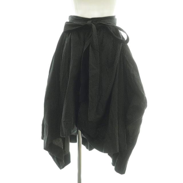 【中古】ヴィヴィアンウエストウッドレッドレーベル Vivienne Westwood RED LABEL スカートドット柄 3 黒