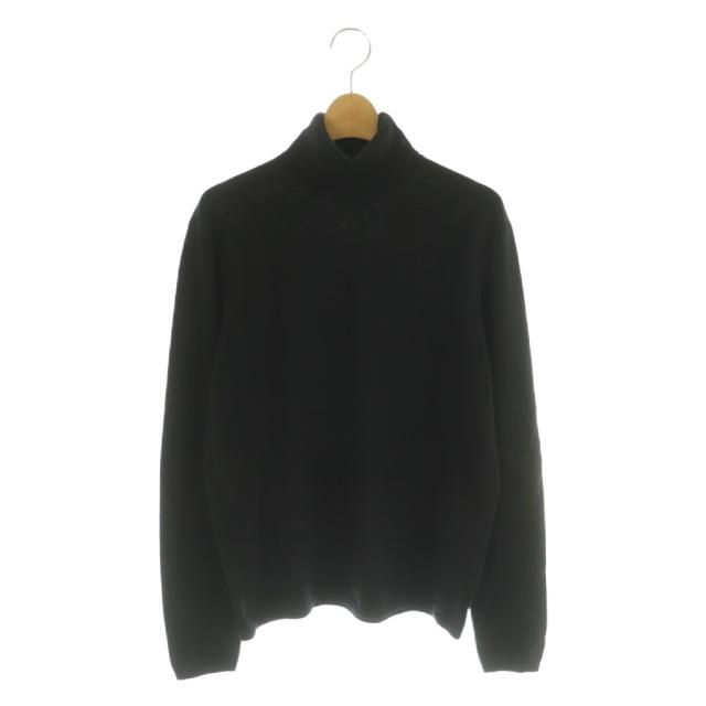 【中古】クルチアーニ cruciani ニット セーター タートルネック ウール 46 ブラック /MI ■GY19 メンズ