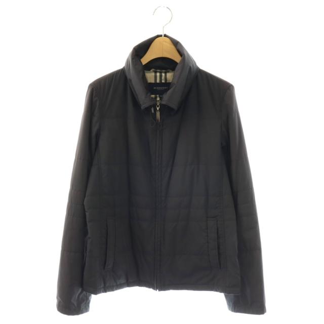 【中古】バーバリー ロンドン BURBERRY LONDON 中綿ジャケット ブルゾン ノバチェック裏地 38 ブラック /ES ■GY19