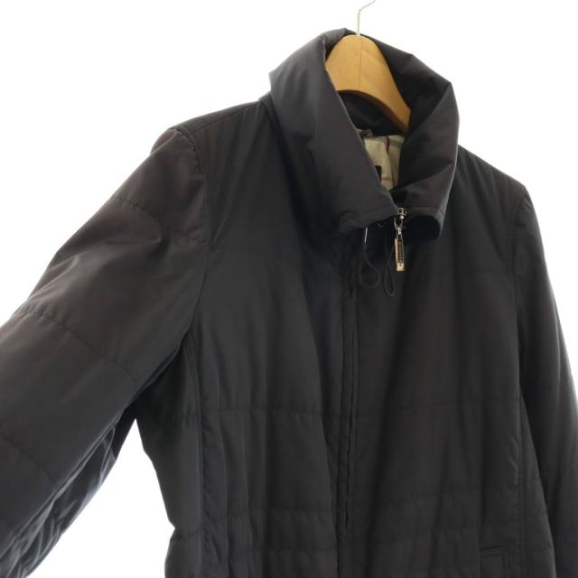 【中古】バーバリー ロンドン BURBERRY LONDON 中綿ジャケット ブルゾン ノバチェック裏地 38 ブラック /ES ■GY19_2